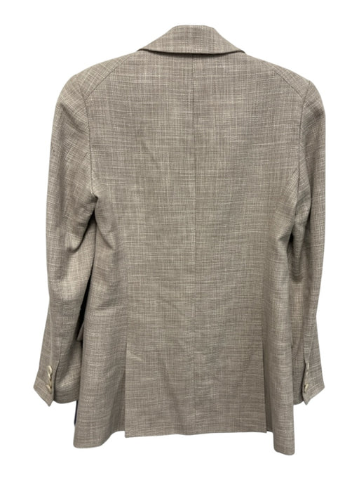 Peter Millar Size 0 Taupe Beige Wool Blend Button Front Flap Pockets Jacket Taupe Beige / 0