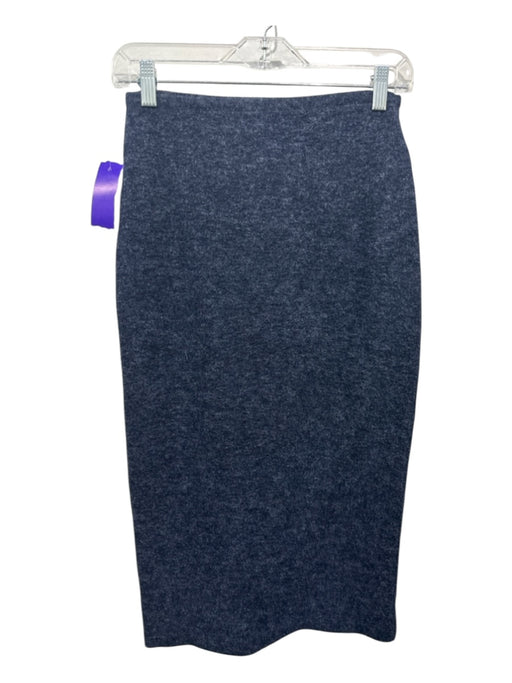 Beautiful People Size P Navy Blue Polyester & Rayon Elastic Waist Skirt Navy Blue / P