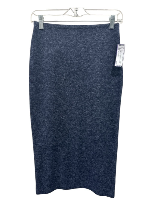 Beautiful People Size P Navy Blue Polyester & Rayon Elastic Waist Skirt Navy Blue / P