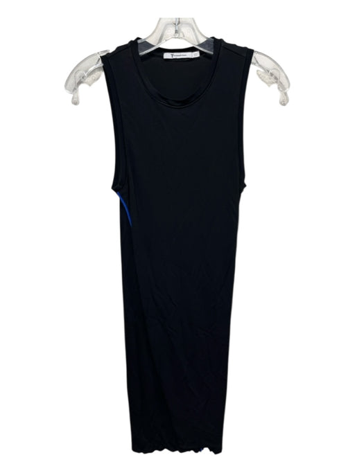 T Alexander Wang Size S Black & Blue Rayon Sleeveless Tree Body Con Dress Black & Blue / S