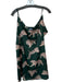 Averie Size XL Green & Tan Polyester Spaghetti Strap Tigers Dress Green & Tan / XL