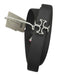 Tory Burch Gray & Silver Leather Logo Belts Gray & Silver / L