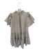 Hunter Bell Size M Mushroom Cotton Short Sleeve Ruffles Buttons Dress Mushroom / M