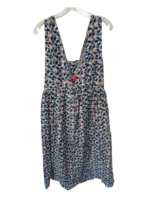 Mirth Size M gray & pink Cotton Sleeveless Abstract Sleeveless Maxi Dress gray & pink / M