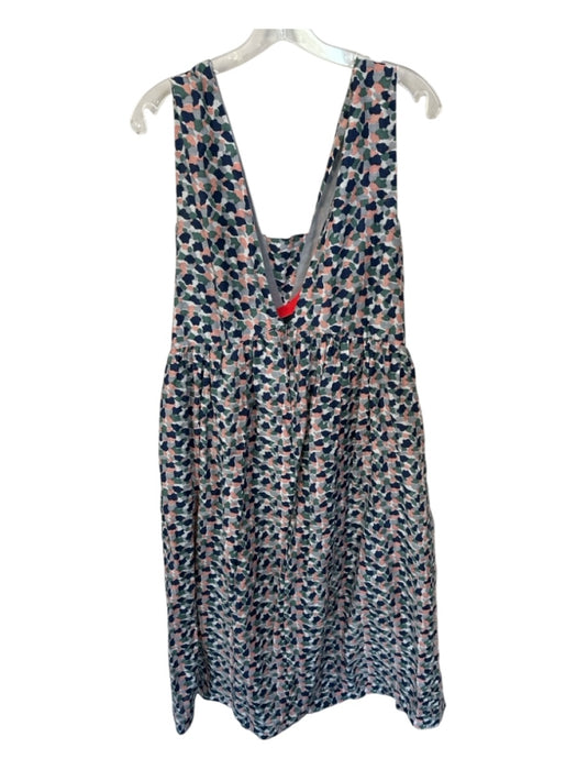 Mirth Size M gray & pink Cotton Sleeveless Abstract Sleeveless Maxi Dress gray & pink / M