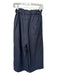 Gallego Desportes Size S Navy Wool Elastic Waist High Waist Wide Leg Pants Navy / S