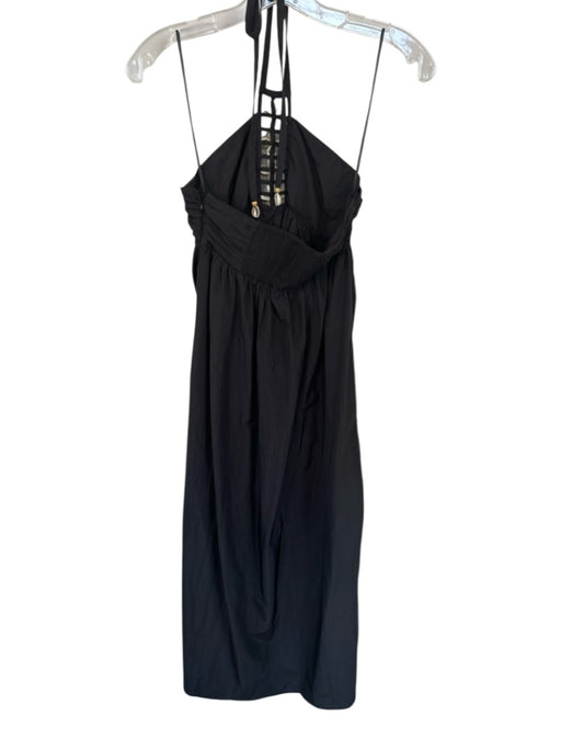 Rails Size XS Black & White Nylon Halter Neck Seashells Maxi Dress Black & White / XS