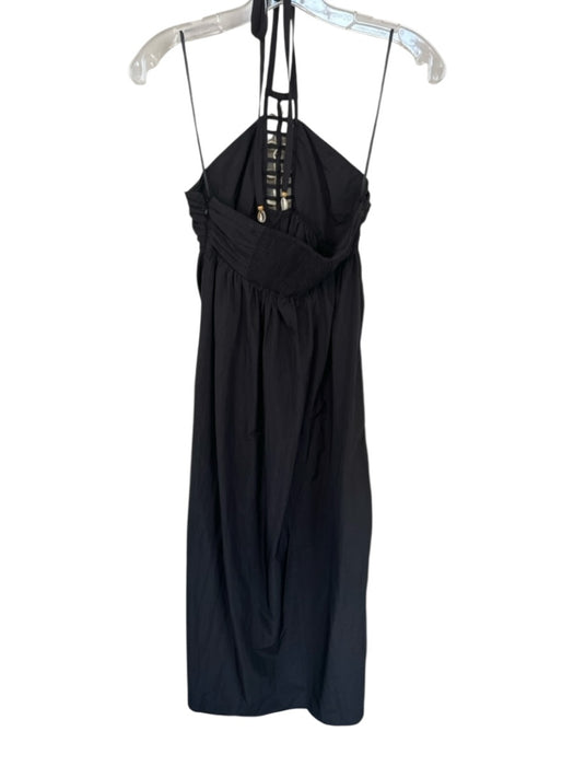 Rails Size XS Black & White Nylon Halter Neck Seashells Maxi Dress Black & White / XS