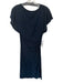 Stateside Size S Navy Cotton Cap Sleeve Gathered Side Maxi Dress Navy / S