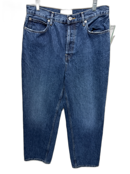 Everlane Size 30 Dark Wash Cotton Denim High Rise Wide Leg Cropped Jeans Dark Wash / 30