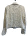 Dolan Size M Cream White Cotton Blend Eyelet Lace Textured Button Detail Jacket Cream White / M