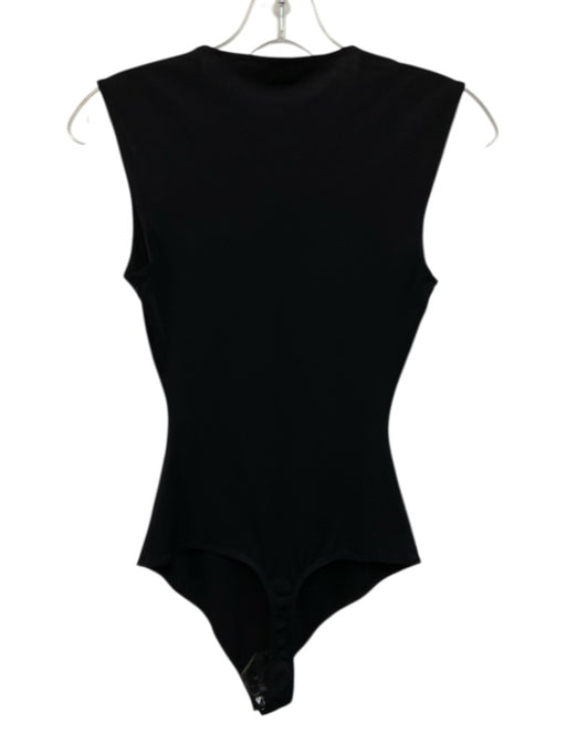 Alix NYC Size S Black Polyamide Blend Sleeveless Stretch Bodysuit Top Black / S
