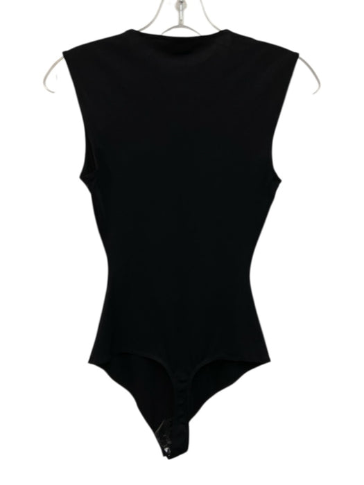 Alix NYC Size S Black Polyamide Blend Sleeveless Stretch Bodysuit Top Black / S