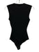 Alix NYC Size S Black Polyamide Blend Sleeveless Stretch Bodysuit Top Black / S