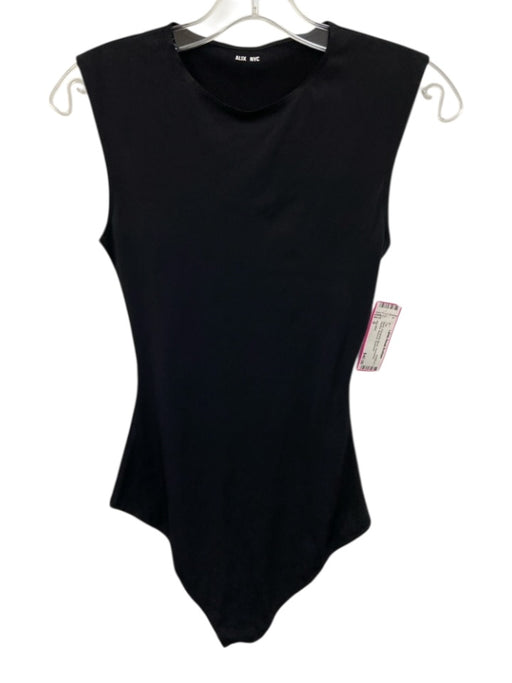Alix NYC Size S Black Polyamide Blend Sleeveless Stretch Bodysuit Top Black / S