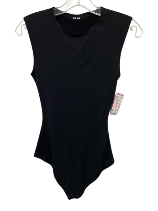 Alix NYC Size S Black Polyamide Blend Sleeveless Stretch Bodysuit Top Black / S