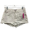 Agolde Size 28 White Cotton Denim High Rise Frayed Hem Mini Shorts White / 28