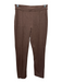 Rosetta Getty Size XS Brown Viscose Blend Elastic Waist Heathered Pintuck Pants Brown / XS