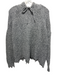 IRO Size XS Gray Long Sleeve Hood Knit Distressed Sweater Gray / XS