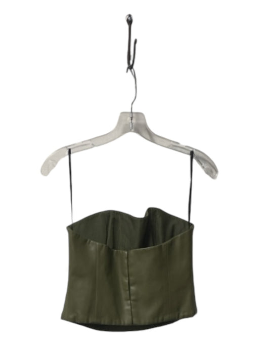 Natori Size 6 Olive Green Polyurethane Hook & Eye Boning corset Bustier T-shirt Olive Green / 6