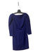 Milly Size 2 Royal Blue Polyester 3/4 Puff Sleeve Round Neck Back Zip Dress Royal Blue / 2