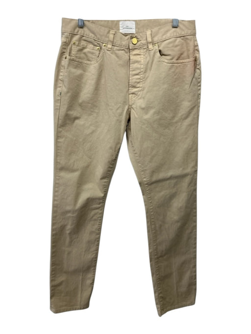 Sid Mashburn Size Est 32 Dark Tan Cotton Solid Khakis Men's Pants Dark Tan / Est 32