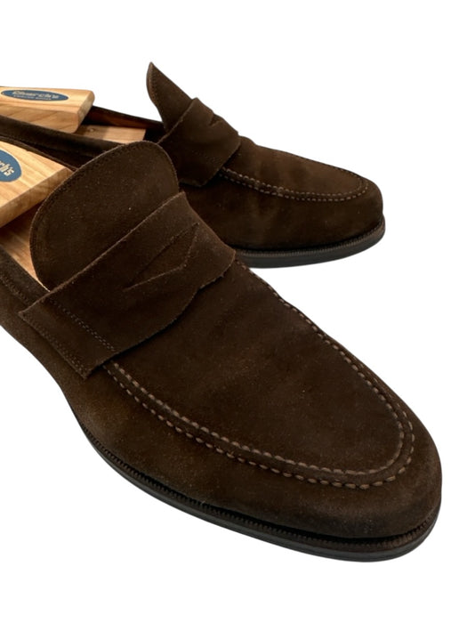 Sid Mashburn Shoe Size 8.5 Made in England Dark Brown Suede Solid Dress Shoes Dark Brown / 8.5