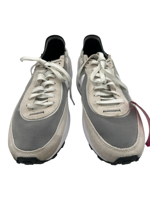 Nike Shoe Size 10 White & Gray Suede & Synthetic Solid Sneaker Athleisure Shoes White & Gray / 10