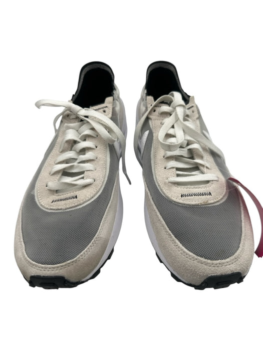 Nike Shoe Size 10 White & Gray Suede & Synthetic Solid Sneaker Athleisure Shoes White & Gray / 10