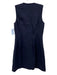 Tory Burch Size 4 Navy Cotton Sleeveless Buttons Midi Pockets Dress Navy / 4