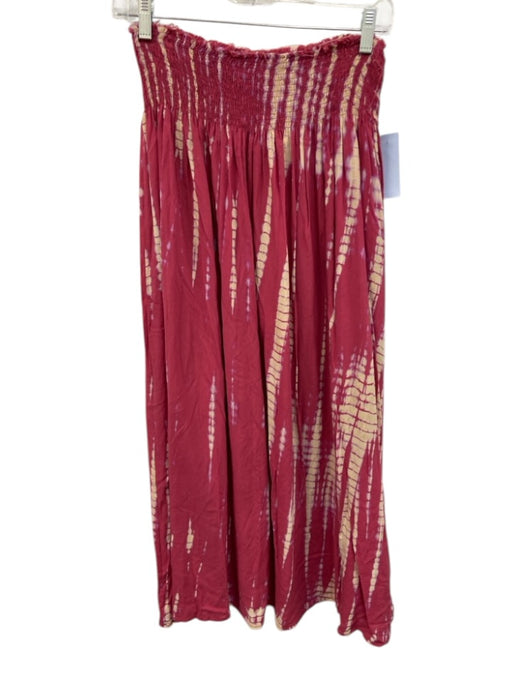Natalie Martin Size One Size Purple & White Cotton All Over Print Maxi Skirt Purple & White / One Size