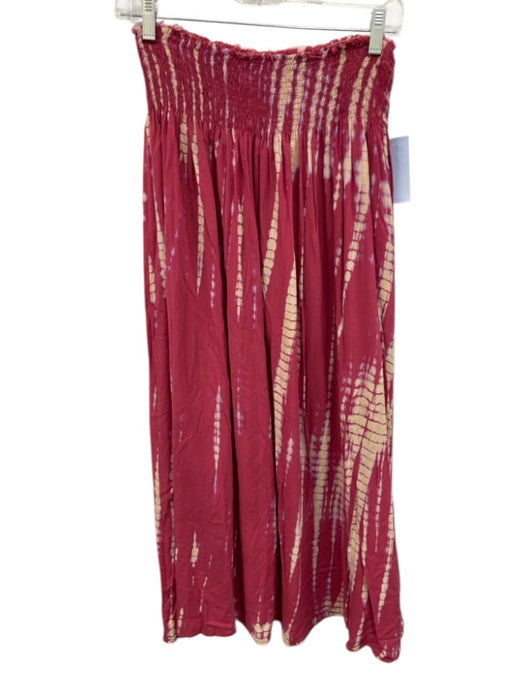 Natalie Martin Size One Size Purple & White Cotton All Over Print Maxi Skirt Purple & White / One Size