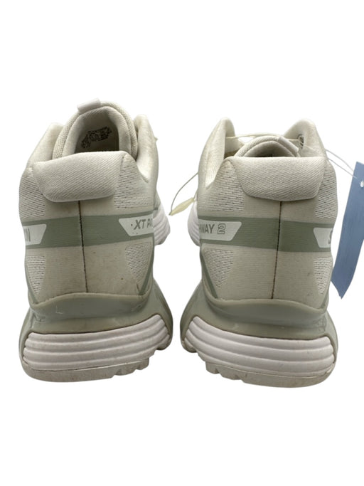 Saloman Shoe Size 9.5 White & Light Green Synthetic Athletic Bungee Laces Shoes White & Light Green / 9.5