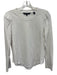 Veronica Beard Size M White Cotton Long Sleeve Heathered Top White / M