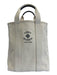 Tory Burch White Canvas Tote Logo Bag White / M