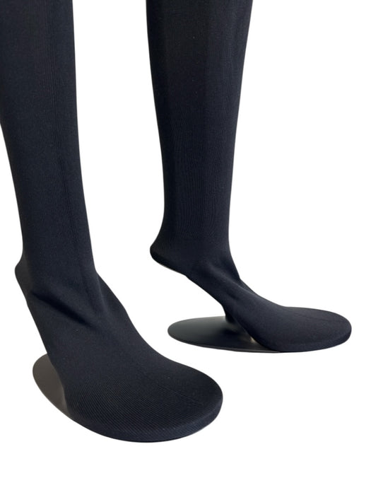 Balenciaga Shoe Size 38 Black Knit Knee High Round Sock Boot Arched heel Booties Black / 38