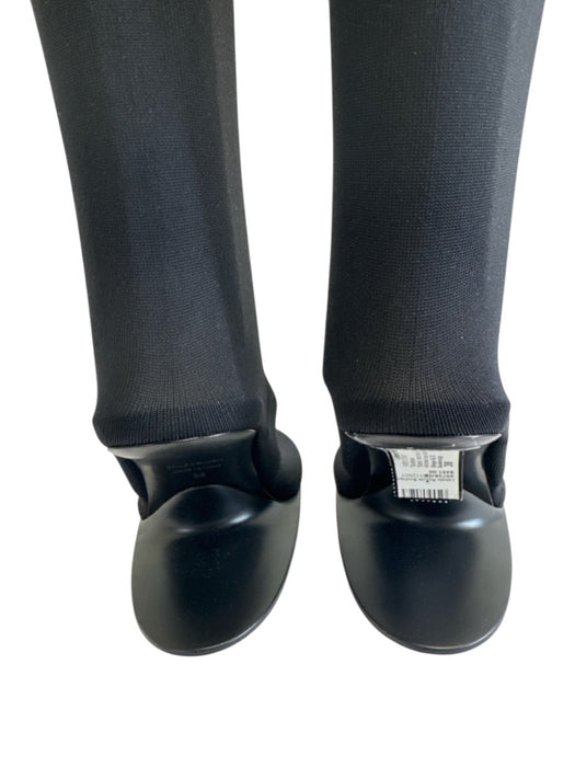 Balenciaga Shoe Size 38 Black Knit Knee High Round Sock Boot Arched heel Booties Black / 38