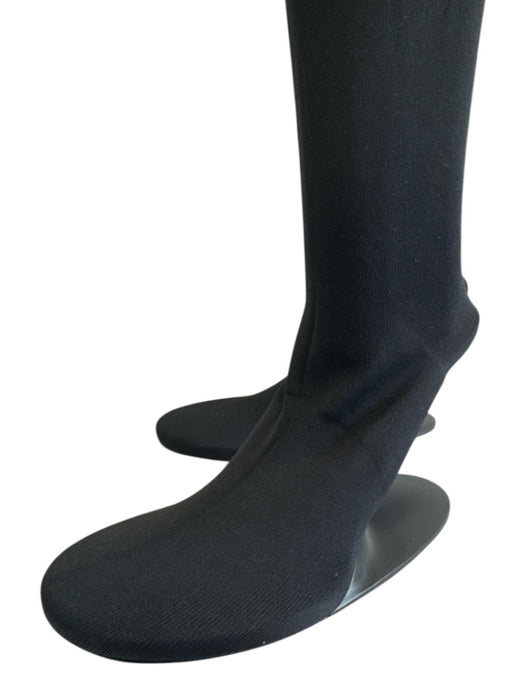Balenciaga Shoe Size 38 Black Knit Knee High Round Sock Boot Arched heel Booties Black / 38