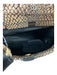 lancel Tan & black Canvas & Leather Magnetic Snap Snakeskin Print Bag Tan & black