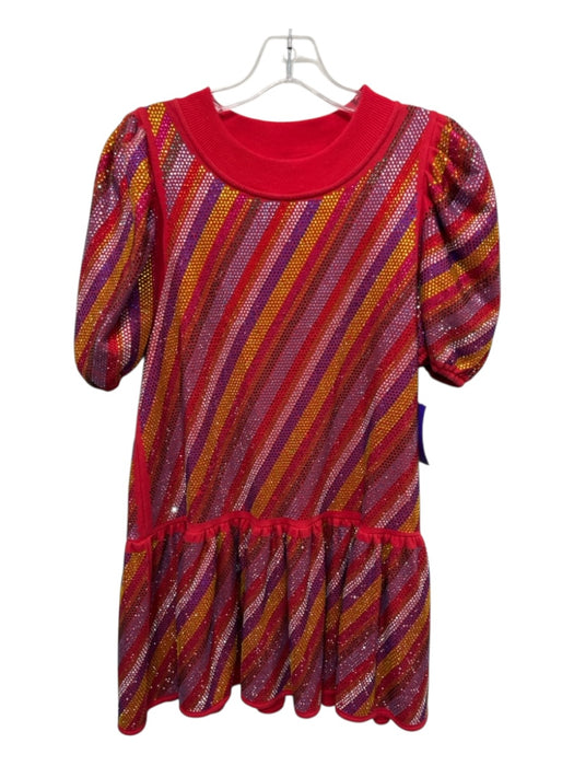 Queen of Sparkles Size S Red & Multi Cotton & Polyester Embellished Dress Red & Multi / S