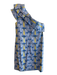 Lily Pulitzer Size 2 Blue & Yellow Cotton One Shoulder Ruffle butterflies Dress Blue & Yellow / 2
