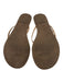 Tkees Shoe Size 10 Beige Leather Round Toe Flip Flop Sandals Beige / 10
