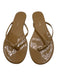 Tkees Shoe Size 10 Beige Leather Round Toe Flip Flop Sandals Beige / 10
