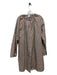Loup Size XL Brown & Tan Cotton Long Sleeve Checkered Button Down Dress Brown & Tan / XL