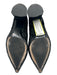 Ann Mashburn Shoe Size 36 Black Velvet Embroidered Round Heel Pointed Toe Shoes Black / 36