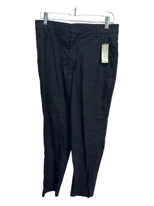 Isabel Marant Size 38 Black Cotton Blend Waist Detail Pockets Zip & Button Pants Black / 38