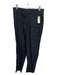 Isabel Marant Size 38 Black Cotton Blend Waist Detail Pockets Zip & Button Pants Black / 38