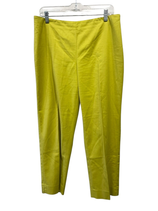 St John Size 10 Green No Fabric Tag Side Zip Pants Green / 10