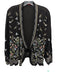 Johnny Was Size S Black, Blue, Multi Rayon Embroidered Floral Print Top Black, Blue, Multi / S