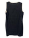 I Linen Size XL Black & White Linen Cap Sleeve Pockets Trim Dress Black & White / XL